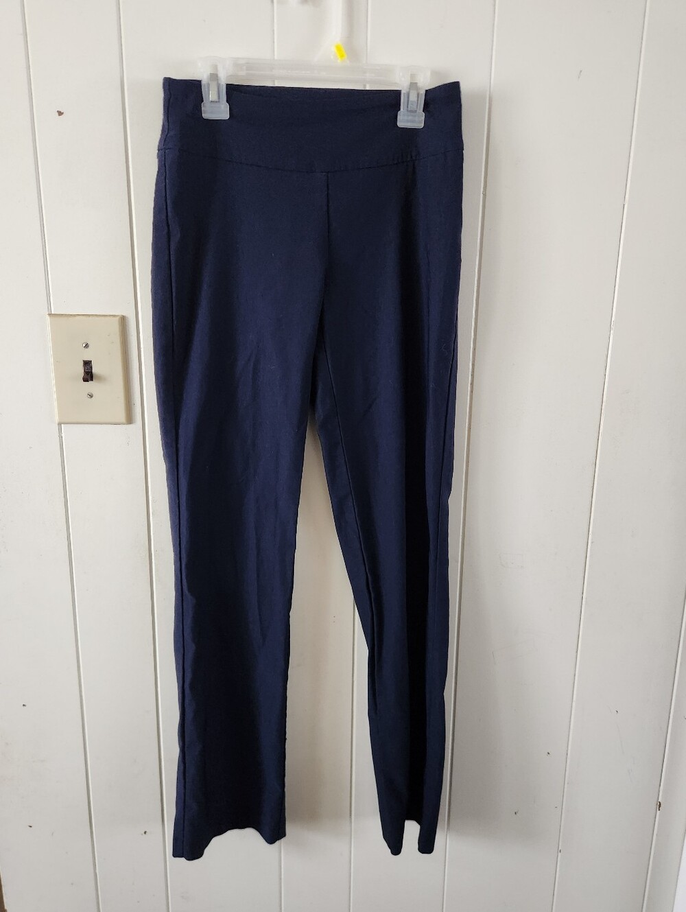 Tribal Petite Wide-Leg Pull-On Pants in Navy Size 2P